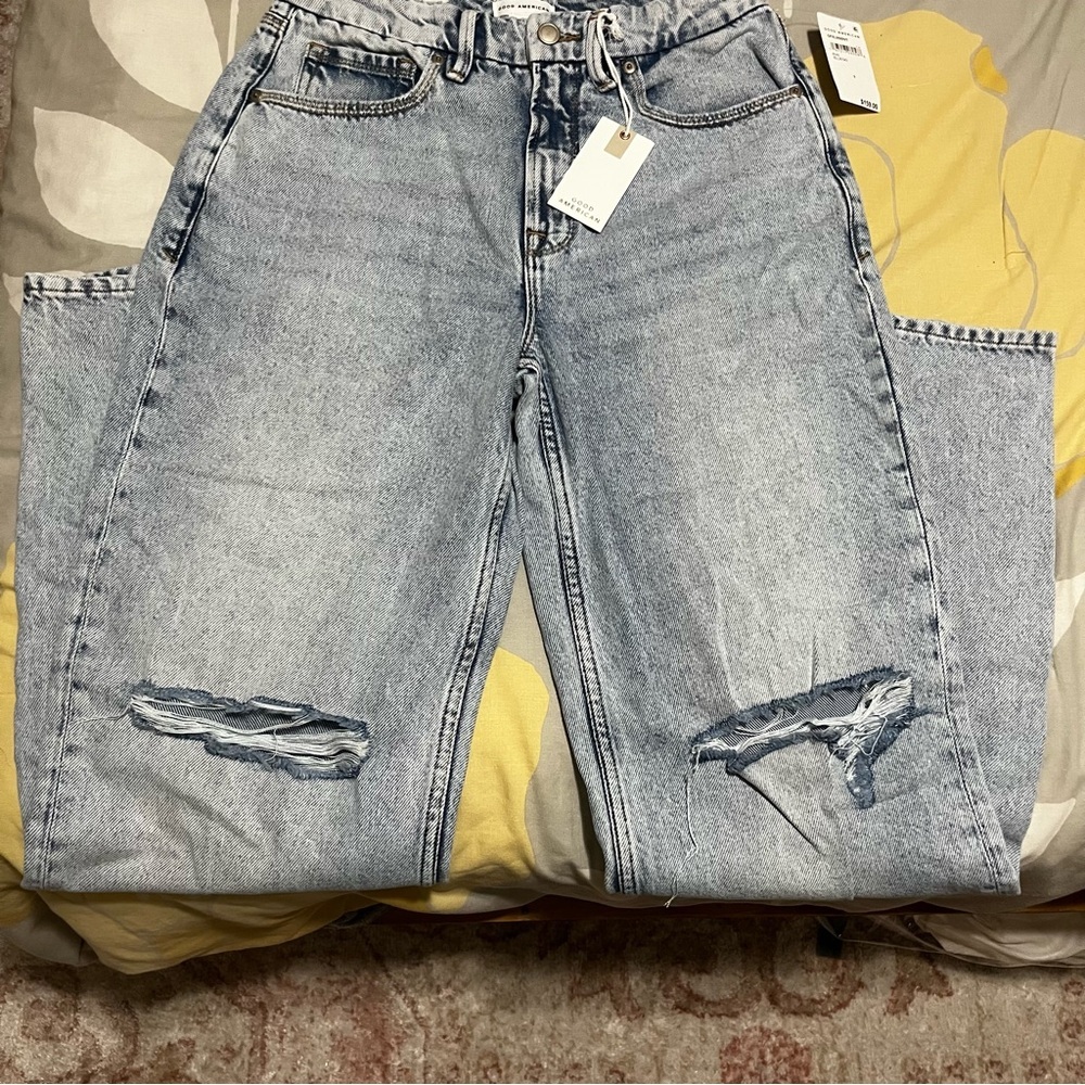 Good American NWT Good ‘90s Relaxed Women’s Jeans Sz 0 - Picture 6 of 9